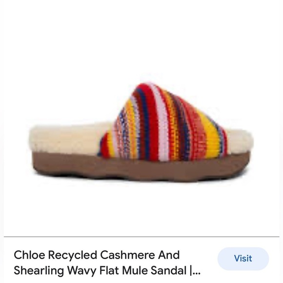 Chloe Wavvy flat mule . - Picture 8 of 9
